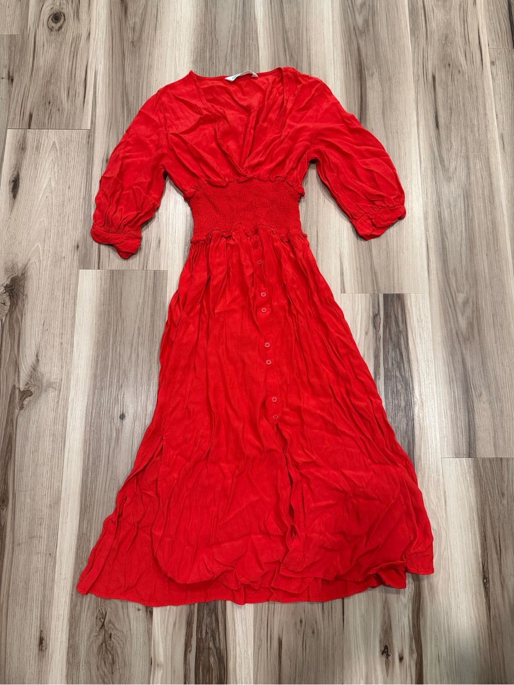 Zara red dress